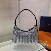 Prada Women Duchesse and Crystal Mini-Bag-Black (1)