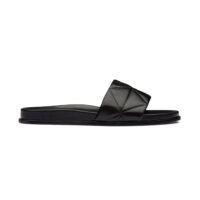 Prada Women Nappa Leather Slides in 20mm Heel-Black (1)