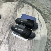 Prada Women Nappa Leather Slides in 20mm Heel-Black (1)