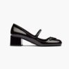 Prada Women Patent Leather Pumps in 45mm Heel Height-Black