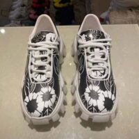 Prada Women Printed Nylon Sneakers-Black (1)