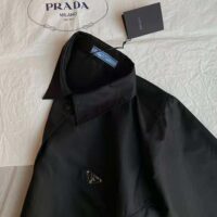 Prada Women Technical Silk Shirt-Black (1)