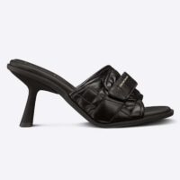 Dior Women CD Dio(r) Evolution Heeled Slide Black Quilted Cannage Calfskin 8 cm Heel (4)