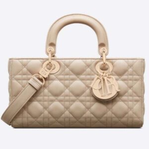 Dior Women Lady D-Joy Bag Natural Cannage Lambskin