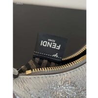 Fendi Women FF Fendigraphy Silver Leather Charm (3)