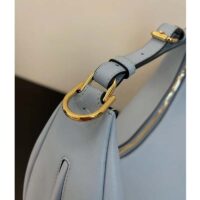 Fendi Women FF Fendigraphy Small Light Blue Leather Bag (3)