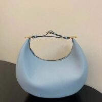 Fendi Women FF Fendigraphy Small Light Blue Leather Bag (3)