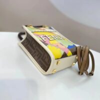 Fendi Women Mini Sunshine Shopper FF Printed Fabric Mini Bag (11)