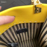 Fendi Women Mini Sunshine Shopper Yellow Leather Mini Bag (10)