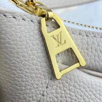 Louis Vuitton LV Women Bagatelle Beige Handbag Printed Embossed Grained Cowhide Leather (1)