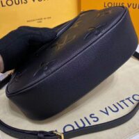 Louis Vuitton LV Women Bagatelle Black Handbag Monogram Empreinte Embossed Grained Cowhide (9)