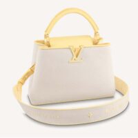 Louis Vuitton LV Women Capucines BB Handbag Yellow Taurillon Leather Canvas (3)