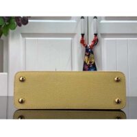 Louis Vuitton LV Women Capucines BB Handbag Yellow Taurillon Leather Canvas (3)