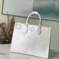 Louis Vuitton LV Women OnTheGo MM Tote Sunset Kaki Monogram Coated Canvas (4)