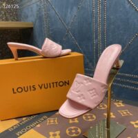 Louis Vuitton LV Women Revival Mule Pink Monogram Embossed Lambskin 5.5 cm Heel (4)