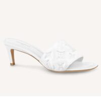 Louis Vuitton LV Women Revival Mule White Monogram Embossed Lambskin 5.5 cm Heel (5)