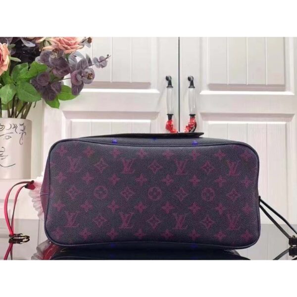 Louis Vuitton Women Neverfull MM Tote Midnight Fuchsia Monogram Coated Canvas (1)