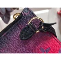 Louis Vuitton Women Neverfull MM Tote Midnight Fuchsia Monogram Coated Canvas (2)