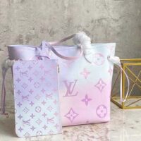 Louis Vuitton Women Neverfull MM Tote Sunrise Pastel Monogram Coated Canvas (5)