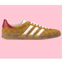 Gucci Unisex Adidas x Gucci Gazelle Sneaker Beige Brown Original GG Canvas (1)