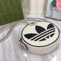 Gucci Unisex GG Adidas x Gucci Ophidia Shoulder Bag White Trefoil Leather Patch