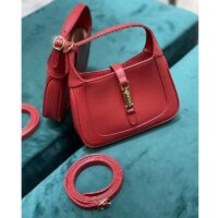 Gucci Women Jackie 1961 Mini Shoulder Bag Red Leather (11)