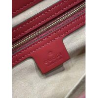 Gucci Women Jackie 1961 Small Shoulder Bag Red Leather (7)