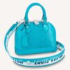 Louis Vuitton LV Women Alma BB Handbag Turquoise Blue Epi Grained Cowhide Leather