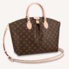 Louis Vuitton LV Women Boétie MM Monogram Coated Canvas Cowhide Leather