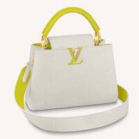 Louis Vuitton LV Women Capucines BB Handbag White Taurillon Leather (7)