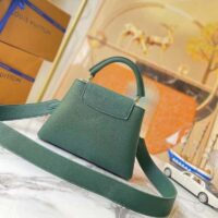 Louis Vuitton LV Women Capucines BB Handbag Green Taurillon Leather