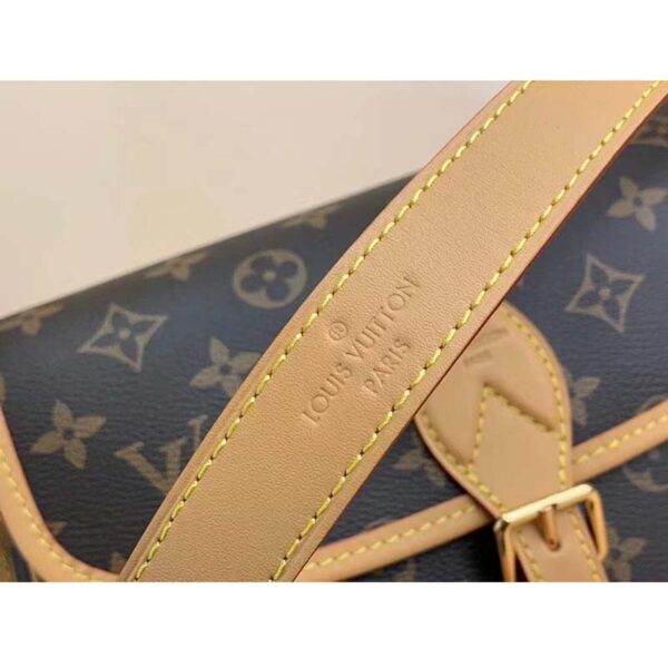 Louis Vuitton LV Women Diane Pink Monogram Coated Canvas Textile Lining (1)