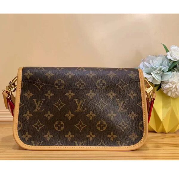 Louis Vuitton LV Women Diane Pink Monogram Coated Canvas Textile Lining (6)