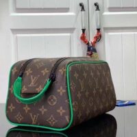 Louis Vuitton LV Women Dopp Kit Toilet Pouch Monogram Macassar Coated Canvas (8)