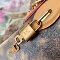 Louis Vuitton LV Women Lock It Tote Blurry Monogram Coated Canvas Cowhide Leather (6)