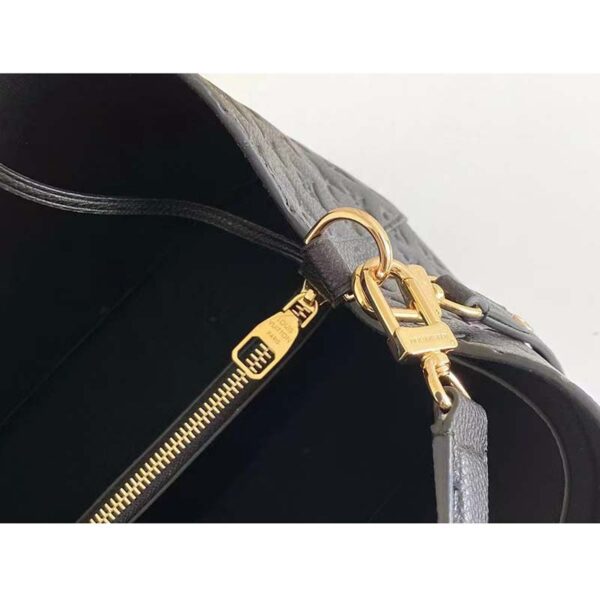 Louis Vuitton LV Women NéoNoé MM Bucket Black Embossed Monogram Empreinte Grained Cowhide (1)