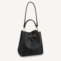 Louis Vuitton LV Women NéoNoé MM Bucket Black Embossed Monogram Empreinte Grained Cowhide (11)