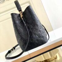 Louis Vuitton LV Women NéoNoé MM Bucket Black Embossed Monogram Empreinte Grained Cowhide (11)