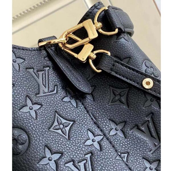 Louis Vuitton LV Women NéoNoé MM Bucket Black Embossed Monogram Empreinte Grained Cowhide (7)