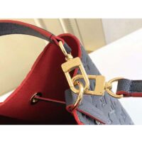 Louis Vuitton LV Women NéoNoé MM Bucket Navy Embossed Monogram Empreinte Grained Cowhide (13)