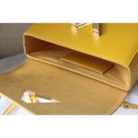 Louis Vuitton LV Women Twist MM Handbag Sunflower Yellow Epi Grained Cowhide Leather (6)