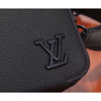 Louis Vuitton Unisex LV Alpha Wearable Wallet Black Grained Calf Leather (14)