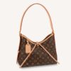 Louis Vuitton Women LV CarryAll PM Handbag Brown Monogram Coated Canvas