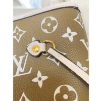 Louis Vuitton Women LV Neverfull MM Carryall Tote Bag Printed Embossed Grained Cowhide (3)