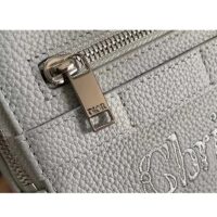 Dior Unisex CD Safari Messenger Bag Gray Grained Calfskin ‘Christian Dior 1947’ Signature (9)