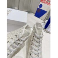 Dior Women CD Shoes Walk’n’Dior Sneaker White Macramé Embroidered Cotton (8)