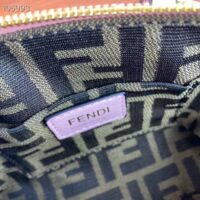 Fendi Women FF By The Way Mini Small Boston Bag Light Pink Leather (3)