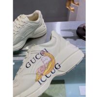 Gucci Unisex GG Bananya Rhyton Sneaker Ivory Demetra Rubber Sole 5 Cm Heel (5)