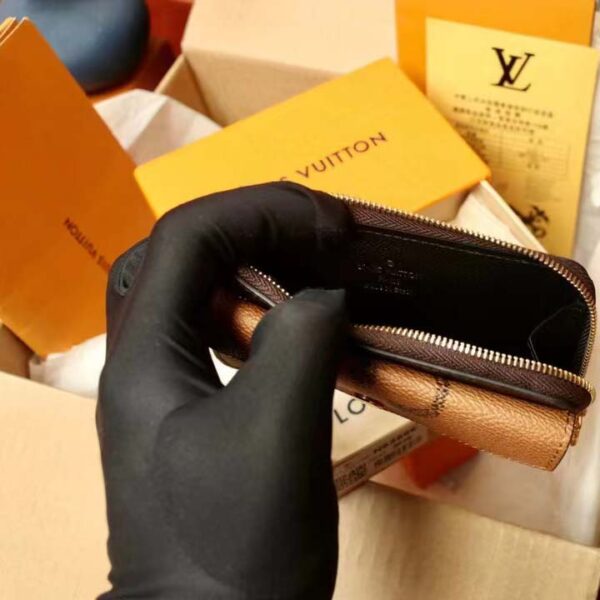 Louis Vuitton LV Unisex Card Holder Recto Verso Brown Monogram Reverse Coated Canvas (10)