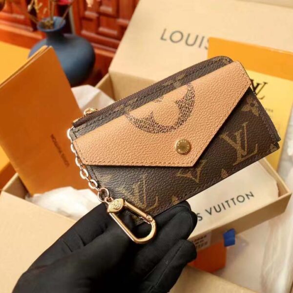 Louis Vuitton LV Unisex Card Holder Recto Verso Brown Monogram Reverse Coated Canvas (11)